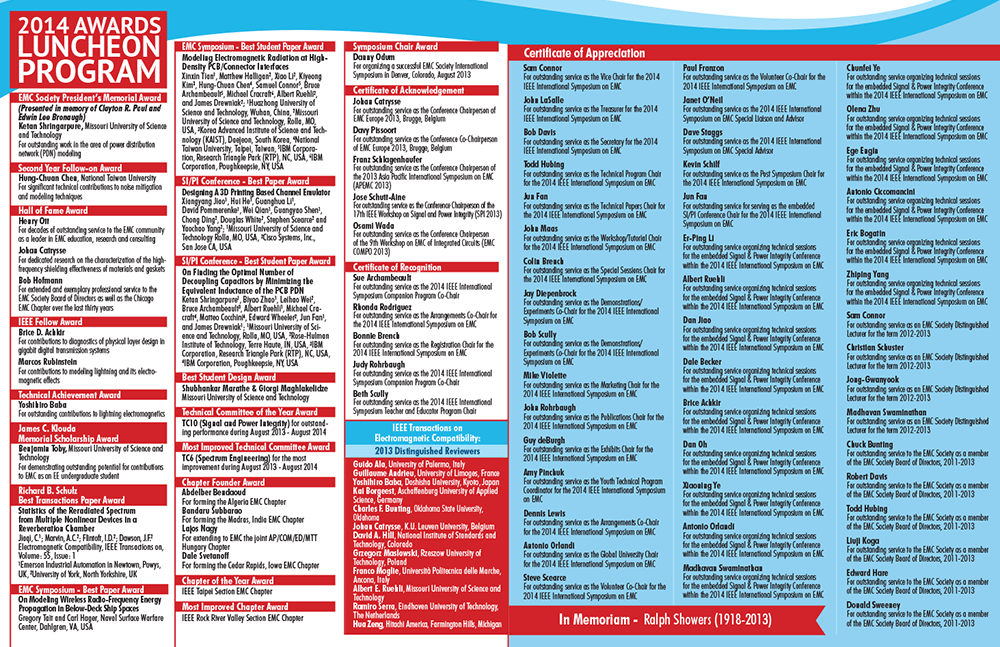 2014 Award Program
