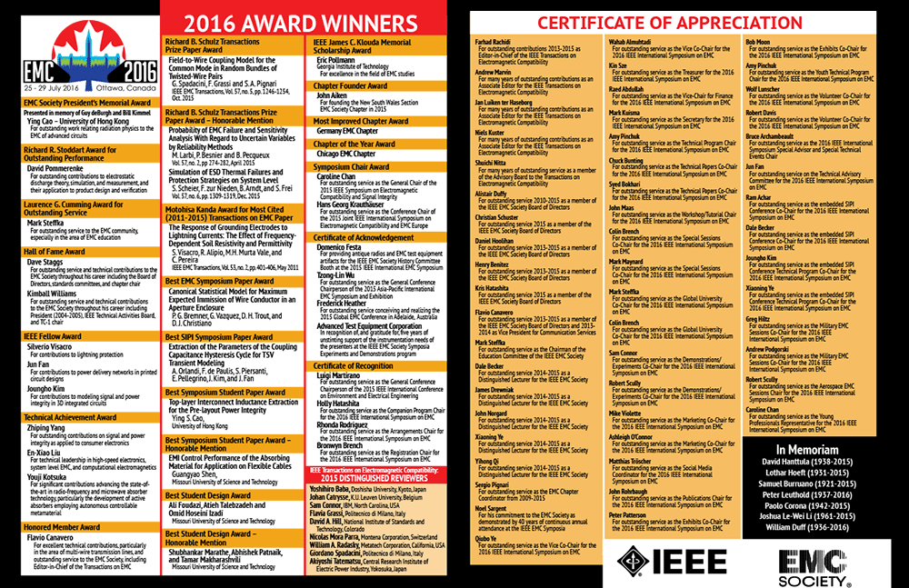 2016 Award Program